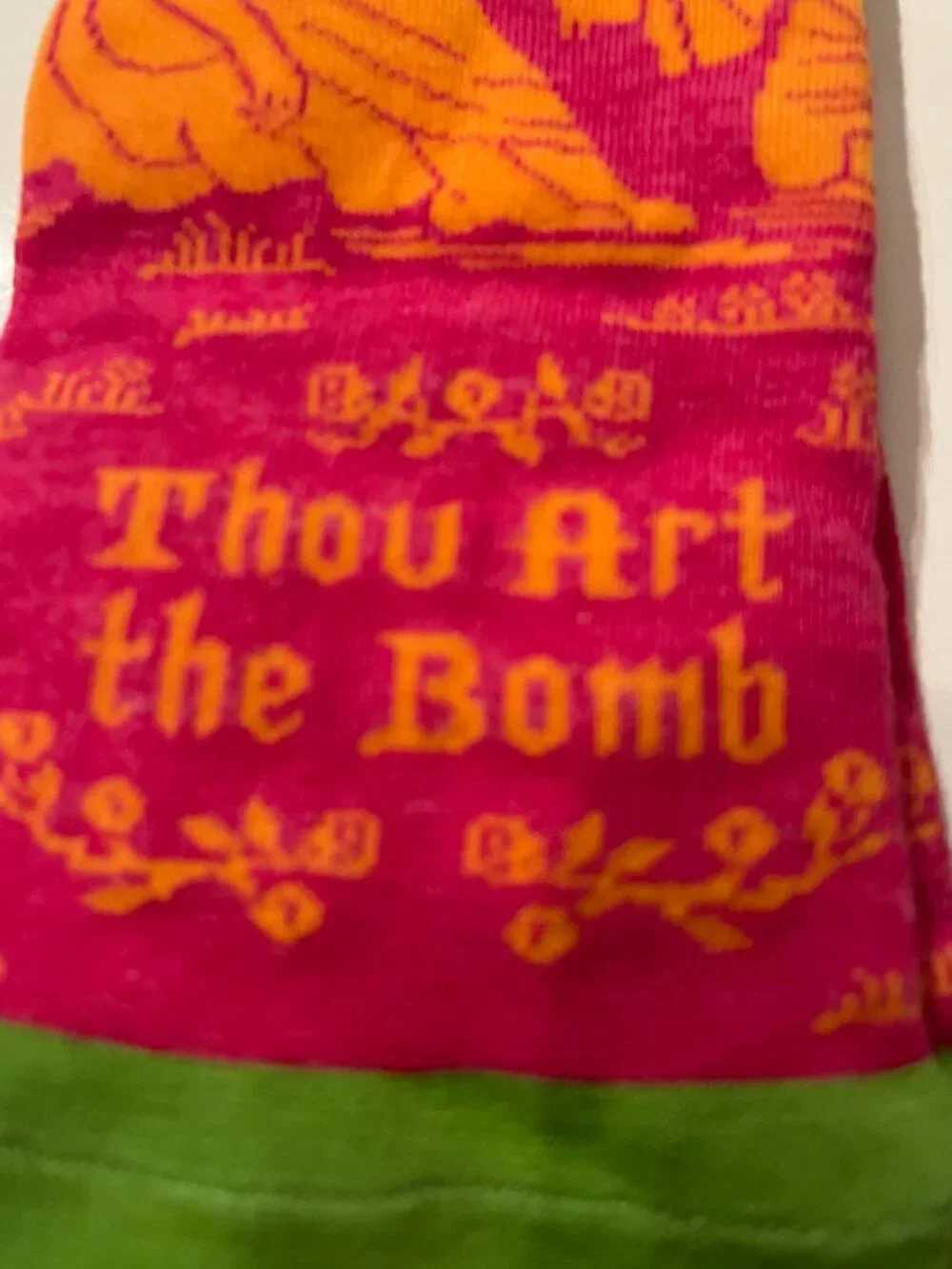Funny‎ Women Crew Socks from Blue Q Kale and  Art The Bomb (two Pairs) (NEW)